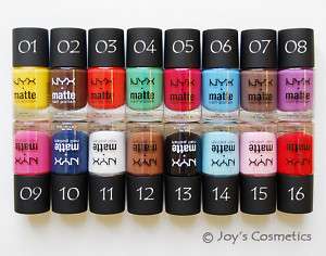 NYX Matte Nail Polish Pick Your 3 Colors !!  