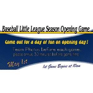    3x6 Vinyl Banner   Lil League Baseball Other: Everything Else