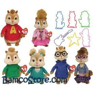   Alvin and The Chipmunks Squeakquel TY beanies plush toy Toys & Games