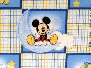 New Mickey Mouse Fabric BTY Pluto Disney Good Night Little One  