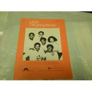 YOU BRING ME UP COMMODORES 1981 SHEET MUSIC FOLDER 571 LADY YOU BRING 