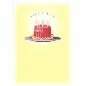  Fancy Birthday Cake With Candl, Note Card, 4.75x6.75: Home 