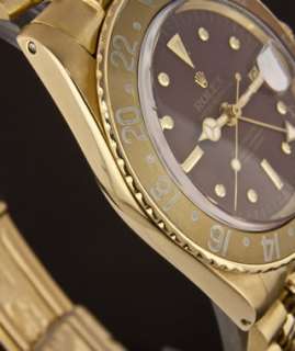 Rolex 18k Gold GMT Master #1675 circa 1969  