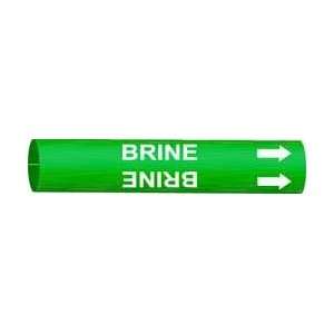 Pipe Marker,strap On,green   BRADY  Industrial 