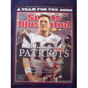 2004 New England Patriots Super Bowl 39 Champions Sports Illustrated 