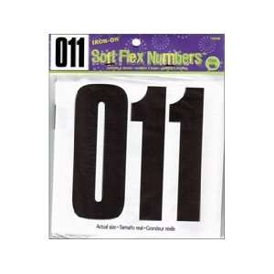    Dritz Iron On Numbers Soft Flex 5 Block Black