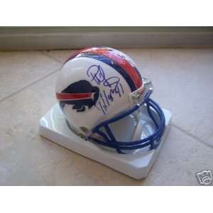  Phil Villapiano Autographed Helmet   Buffalo Bills 