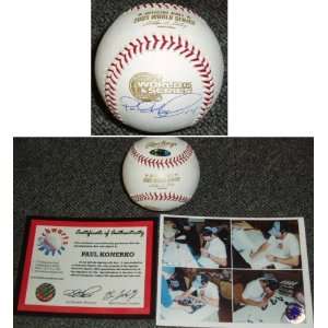 Paul Konerko Signed 2005 World Series Baseball:  Sports 