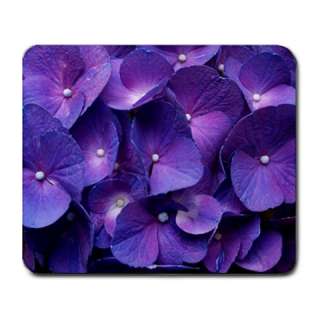 Purple Hydrangea Flowers Large Mouse Pad Mat Mousepad  