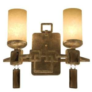  Varaluz Noir Collection 23 Wide Two Light Wall Sconce 