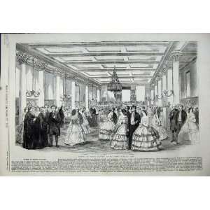    1859 Soiree Kings College Dancing Men Women Romance