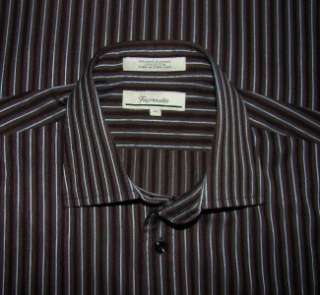 OUTSTANDING MENS FACONNABLE DRESS OR CASUAL SHIRT MEDIUM 16 33 1/2 
