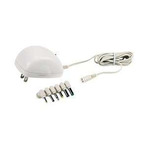   Power Adapter 300mA White Includes 6 Commonly Used Tips Electronics