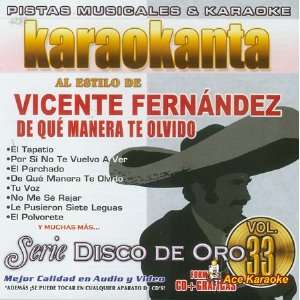 Karaokanta KAR 1733   Disco de oro   De que manera te olvido Spanish 