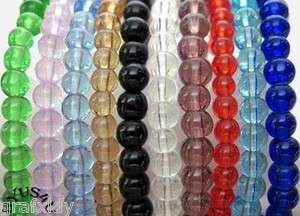 ROUND DRUK 4mm CHOICE OF 10 COLORS or BUY A 10 PACK OF ALL 16 inch 