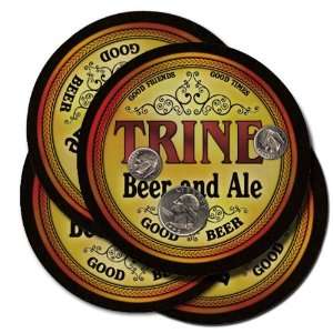  TRINE Family Name Beer & Ale Coasters 