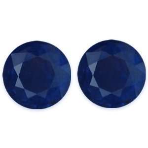  1.81 Carat Loose Blue Sapphires Round Cut Pair Jewelry