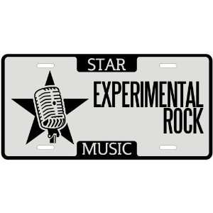 New  I Am A Experimental Rock Star   License Plate Music  