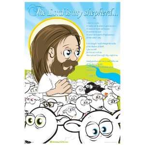    Christian Poster   The Lord Is My Shepherd 13x19