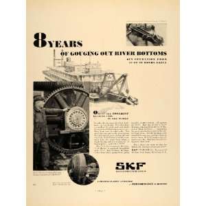   Roller Bearings Gear Dredge River   Original Print Ad