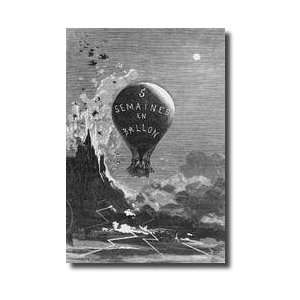   In A Balloon By Jules Verne 18281905 Giclee Print