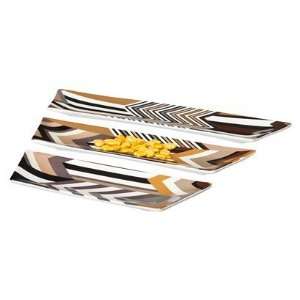  Missoni for Target 3 Piece Stripe Puzzle Brown Tray 