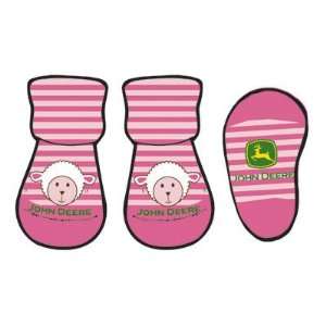  Infant Pink Lamb Bootie Socks: Baby