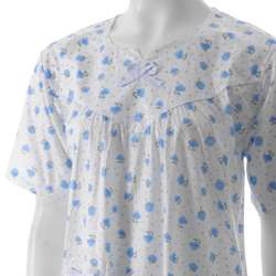 Sindrella Brand Womens Yoke Front 1/2 sleeve Nightgown   