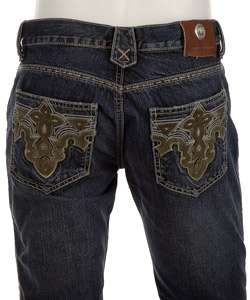 Antik Denim Mens 5 pocket Bootcut Velvet Pocket Jeans  