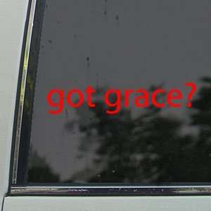  Got Grace? Red Decal Christian Jesus Church Car Red 