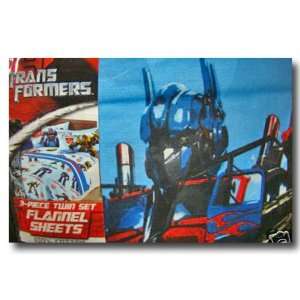 Transformers Auto Power Twin Flannel Sheet Set 