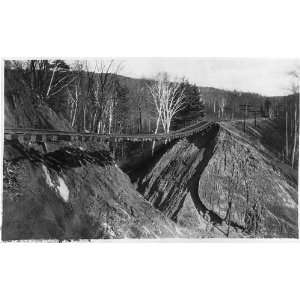  Vermont,VT,1927 Flood,washout CVRR,Waterbury,VT