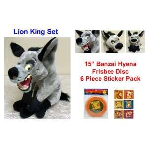  Disney Lion King Toy Set Featuring 15 Plush Banzai Lion 