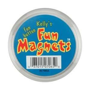  The New Image Group Fun Button Magnet 2 1/4 Clear Plastic 