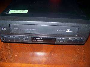 Zenith VCP353 AC/DC Video Cassette Player VHS Works  