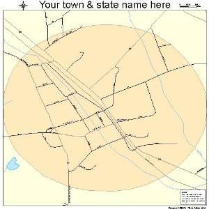  Street & Road Map of Goldston, North Carolina NC   Printed 