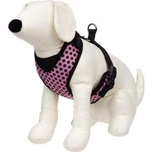   Mesh Harness for Dogs in Pink with Black Polka Dots: Pet Supplies