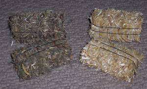 mini straw or hay bales,lot of 8,fall craft,Breyer,farm  