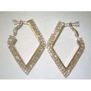  Gold Diamond Shaped Earrings 2 Drop: Beauty