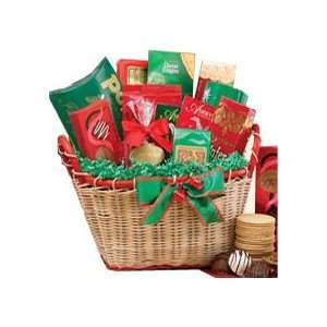 Yuletide Wishes Christmas Holiday Gourmet Food Gift Basket with Smoked 