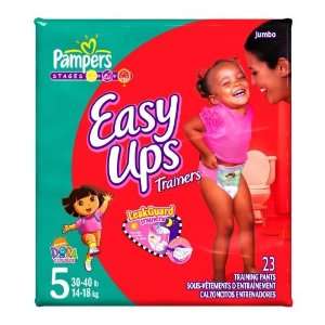  Pampers Easy Ups Diapers, Girls, Size 5, 23 Count Health 
