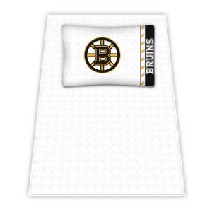   Sheet Set   Boston Bruins NHL /Color White Size Queen