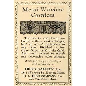   Metal Window Decorative Cornices   Original Print Ad
