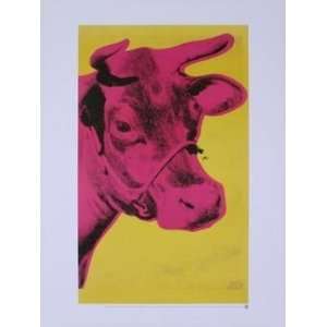  Andy Warhol   Cow (red/yellow) With White Border