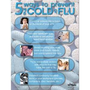  Cold or Flu Safety Poster (18 by 24 inch)