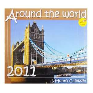    Around the World 2011 Calendar   16 Month Calendar
