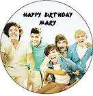 ONE DIRECTION EDIBLE CUSTOM ICING BIRTHDAY CAKE DECORATION IMAGE PARTY 
