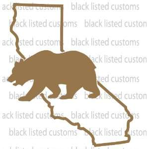  California State Bear COPPER Vinyl Decal Sticker CUSTOM 