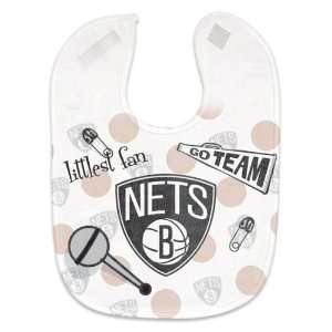  NBA Brooklyn Nets Full Color Mesh Baby Bib Sports 