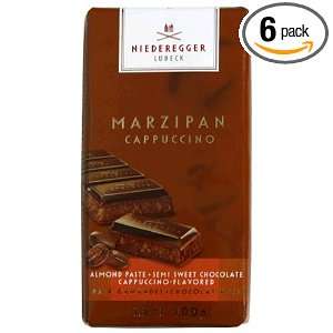 Niederegger Marzipan Classic Bar   Cappuccino, 3.5 Ounce (Pack of 6 